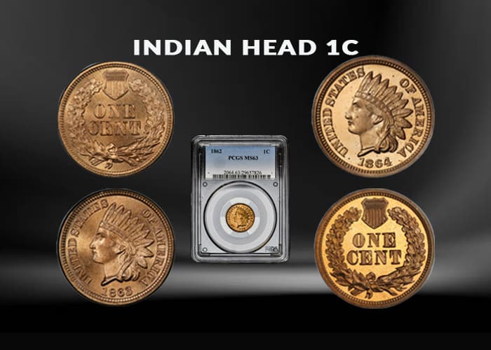 Black Indian Head Numismatic Coins