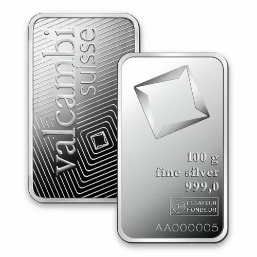 100g Valcambi Minted Silver Bar (2)