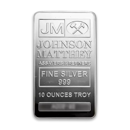 10oz Johnson Matthey Silver Bar