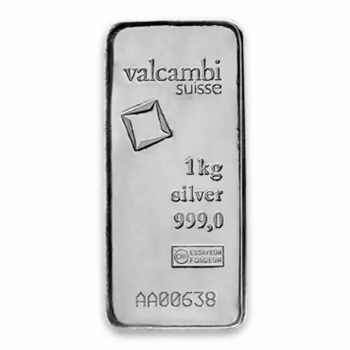 1kg Valcambi Cast Silver Bar