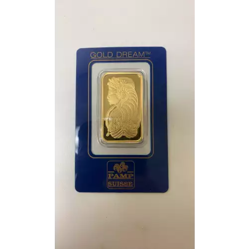 1oz Vintage PAMP Gold Bar - Fortuna (3)