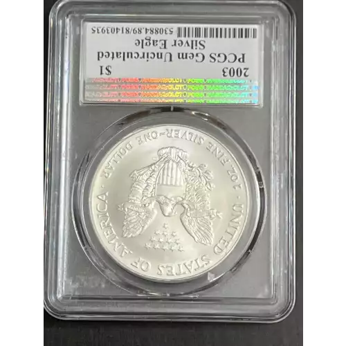 2003 $1 Silver Eagle Mercanti Signature (2)