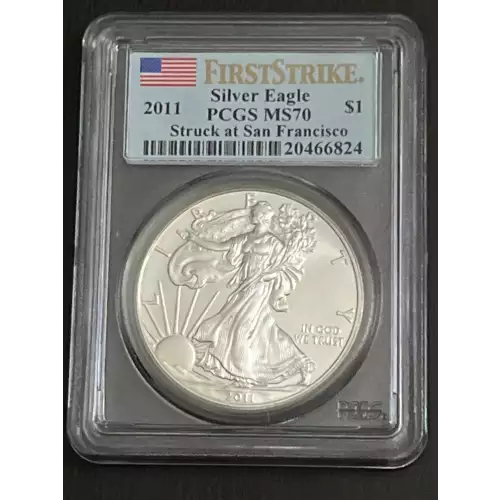 2011-(S) $1 Silver Eagle Struck at San Francisco First Strike