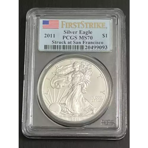 2011-(S) $1 Silver Eagle Struck at San Francisco First Strike