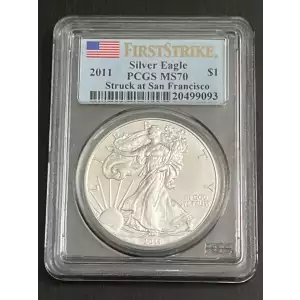 2011-(S) $1 Silver Eagle Struck at San Francisco First Strike