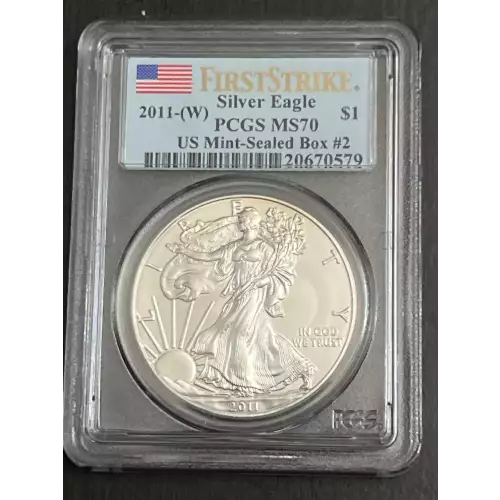 2011-(W) $1 Silver Eagle Struck at West Point First Strike