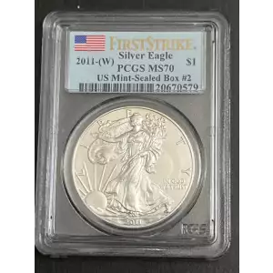 2011-(W) $1 Silver Eagle Struck at West Point First Strike
