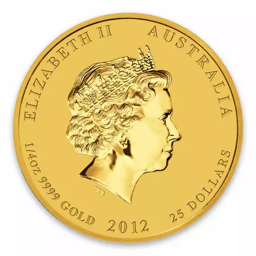 2012 1/4oz Australian Perth Mint Gold Lunar II: Year of the Dragon (2)