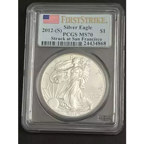 2012-(S) $1 Silver Eagle Struck at San Francisco First Strike