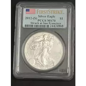 2012-(S) $1 Silver Eagle Struck at San Francisco First Strike