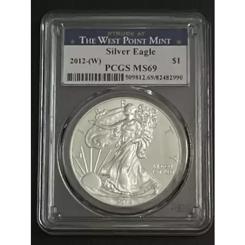 2012-(W) $1 Silver Eagle Struck at West Point