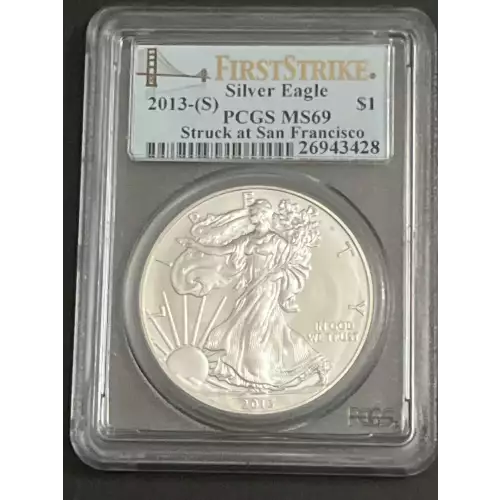 2013-(S) $1 Silver Eagle Struck at San Francisco First Strike