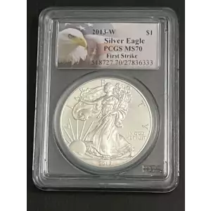 2013-W $1 Burnished Silver Eagle First Strike