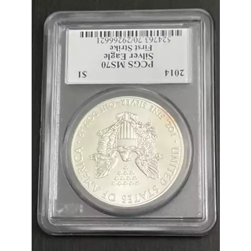 2014 $1 Silver Eagle First Strike Mercanti Signature (2)