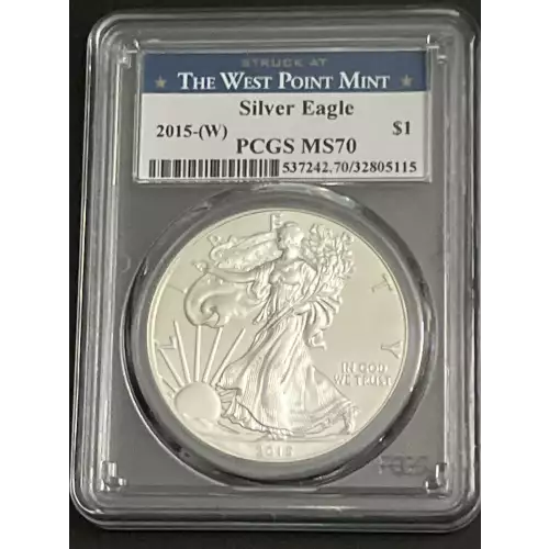 2015-(W) $1 Silver Eagle Struck at West Point