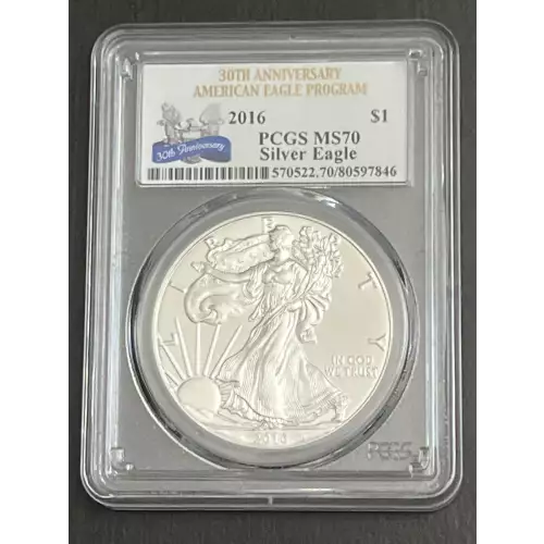 2016 $1 Silver Eagle 30th Anniversary