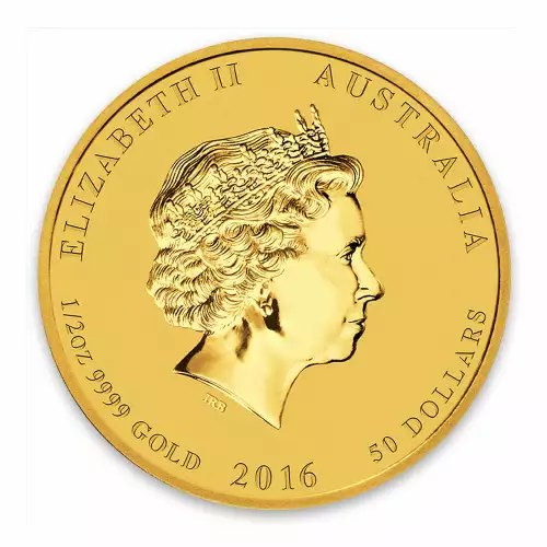 2016 1/2oz Australian Perth Mint Gold Lunar II: Year of the Monkey (2)