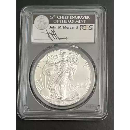 2017 $1 Silver Eagle 1 of 1000 Mercanti SE