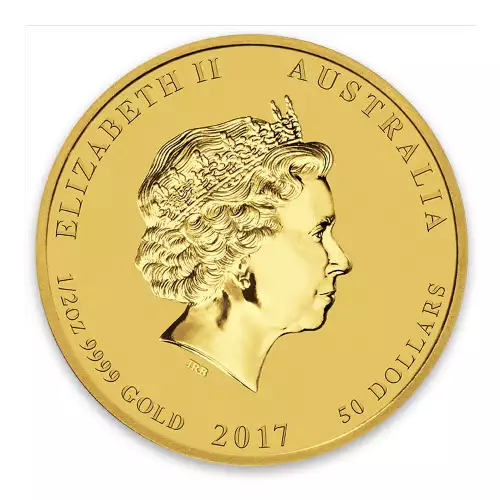 2017 1/2oz Australian Perth Mint Gold Lunar II: Year of the Rooster (2)