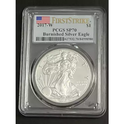 2017-W $1 Burnished Silver Eagle First Strike