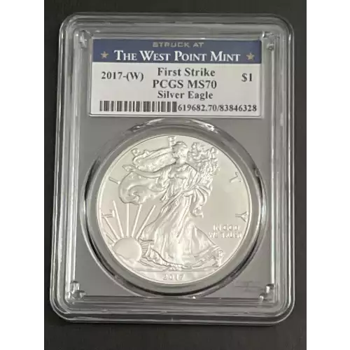 2017-(W) $1 Silver Eagle Struck at West Point First Strike