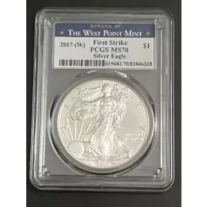 2017-(W) $1 Silver Eagle Struck at West Point First Strike