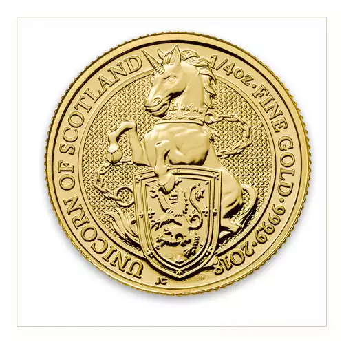 2018 1/4oz Gold Britain Queen's Beast: The Unicorn (3)