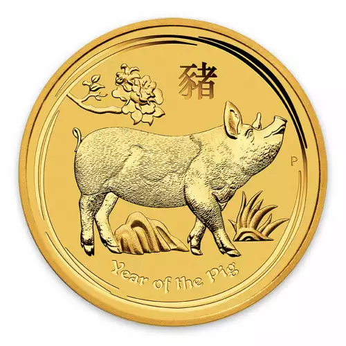 2019 1/2oz  Australian Perth Mint Gold Lunar Year of the Pig (2)