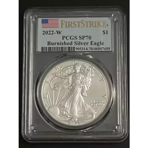 2022-W $1 Burnished Silver Eagle First Strike