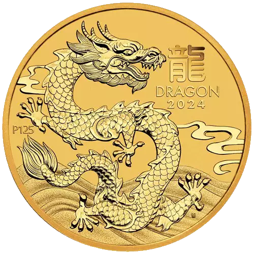 2024 1/2oz Australian Perth Mint Gold Lunar III: Year of the Dragon (3)