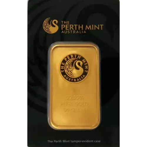 50g Australian Perth Mint gold bar - minted (2)